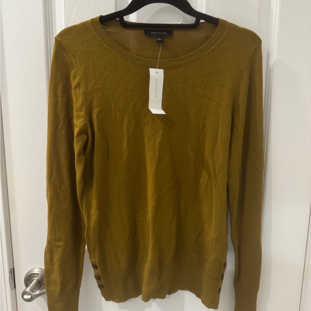 Ann Taylor Mustard Sweater